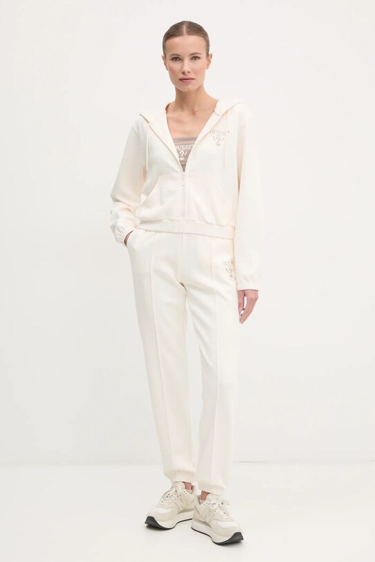 Guess pantaloni de trening ROBERTA V5RB13.KC3D2 bej SS25