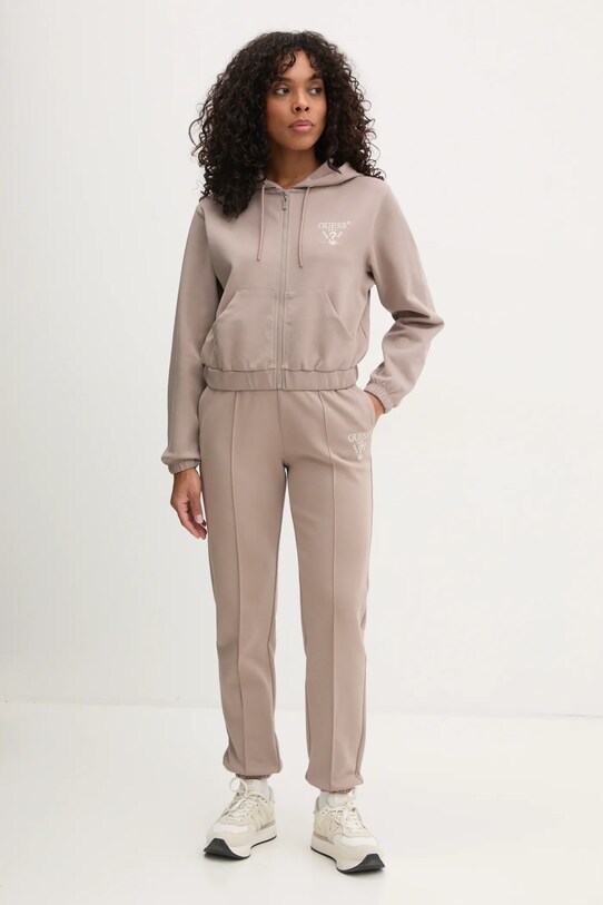 Guess pantaloni della tuta ROBERTA V5RB13.KC3D2 beige SS25