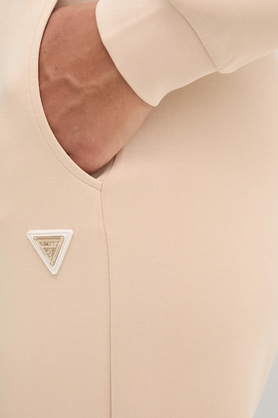 Tepláky Guess OLYMPE béžová V5RB11.KCAY2