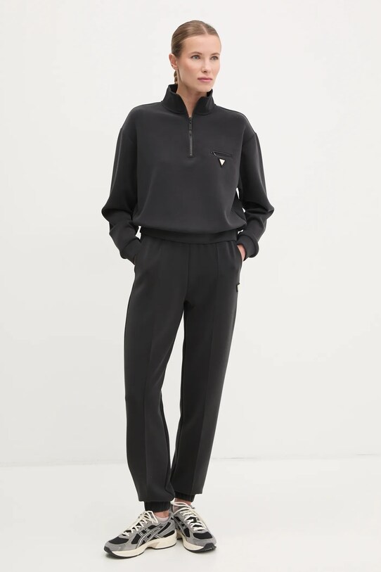 Guess pantaloni de trening OLYMPE V5RB11.KCAY2 negru SS25