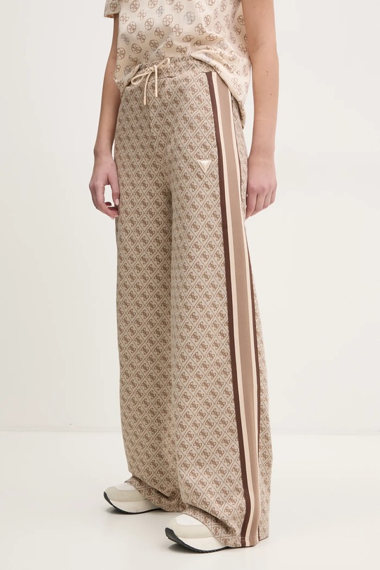 Tepláky Guess JEAN pletenina béžová V5RB03.KCO90