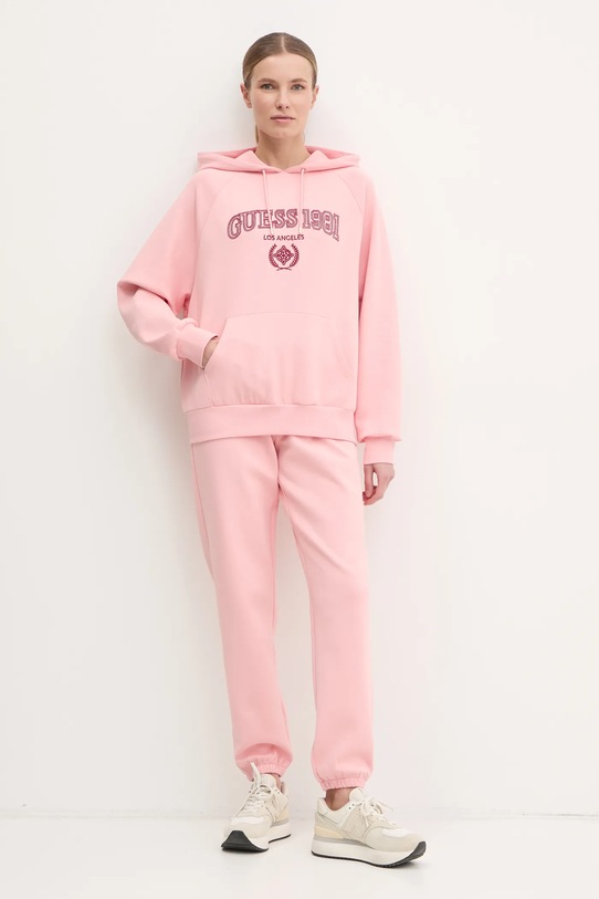 Tepláky Guess MARGARET V5RB02.KCLD1 ružová SS25