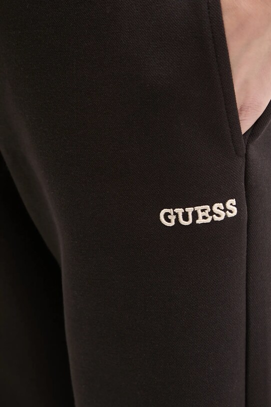 Guess spodnie dresowe MARGARET czarny V5RB02.KCLD1