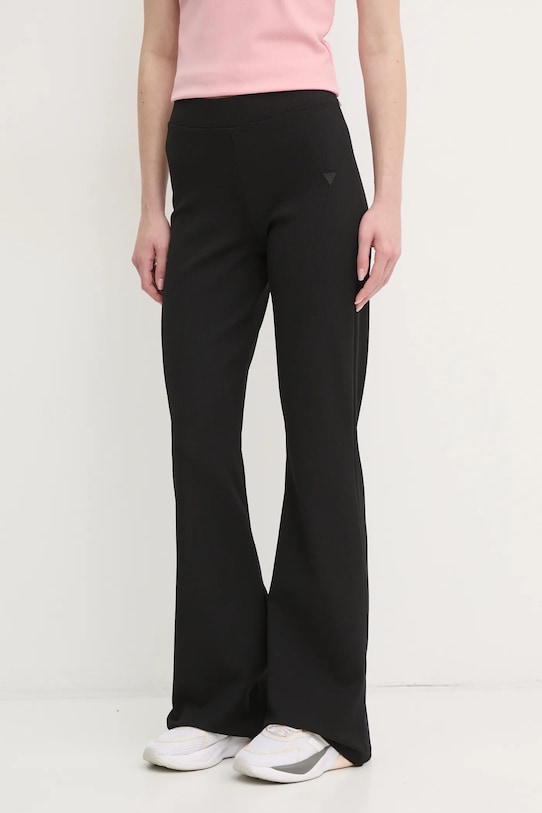 Guess spodnie dresowe STEFFI dzianina czarny V5RB06.KCLH0