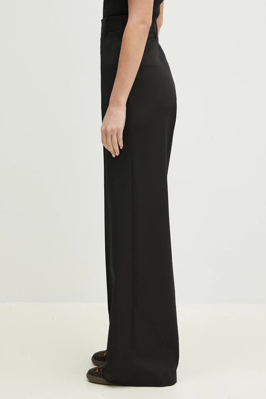 Kalhoty s příměsí vlny MM6 Maison Margiela S52KA0516 černá SS25