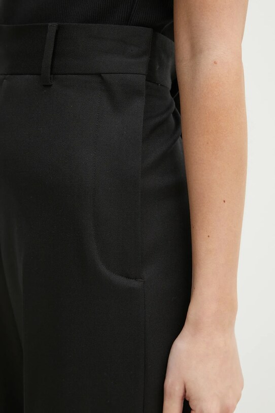 MM6 Maison Margiela spodnie z domieszką wełny S52KA0516 czarny