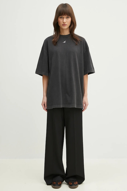 MM6 Maison Margiela spodnie z domieszką wełny S52KA0516