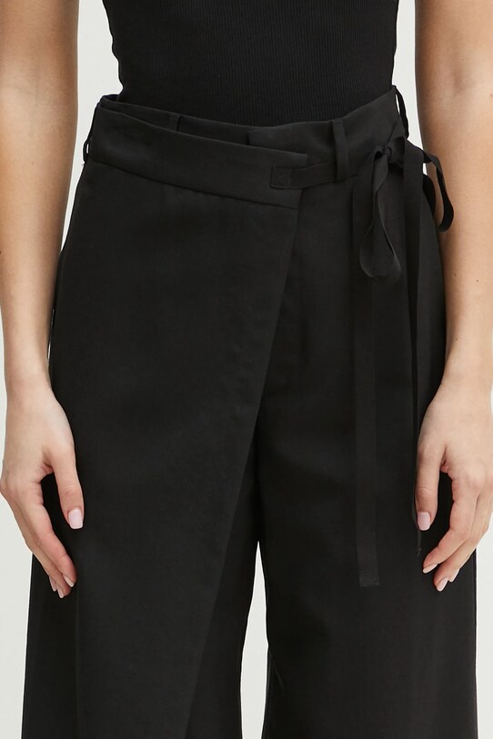 MM6 Maison Margiela spodnie wełniane S52KA0518 czarny