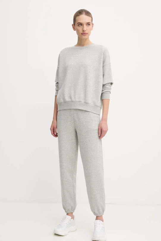 Guess pantaloni de trening RHINESTONES V5RB08.KCLJ0 gri SS25