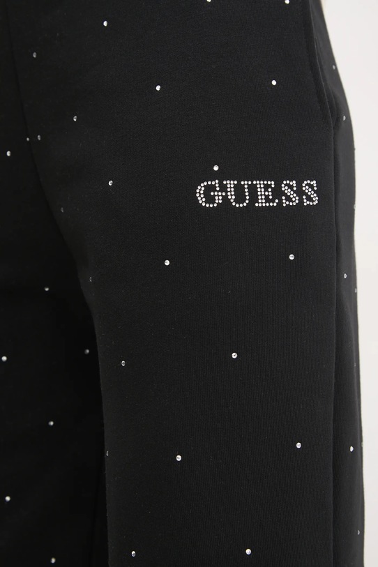 Спортивні штани Guess RHINESTONES чорний V5RB08.KCLJ0