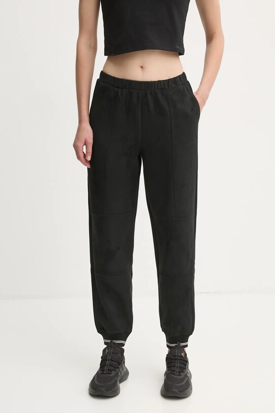 Guess pantaloni de trening MONICA tricotaj negru V5RB05.KCJY2