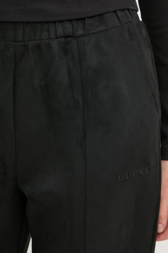 Guess pantaloni de trening MONICA negru V5RB05.KCJY2
