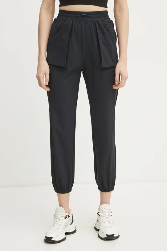 PLEIN SPORT pantaloni de trening tricotaj negru SAEC.WJT2025.STE003N