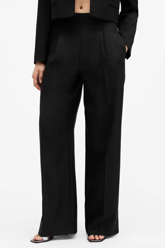 AllSaints pantaloni SHORES W015QB negru SS25