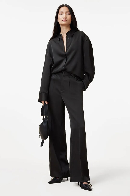Nohavice AllSaints MYRTLE W031TB čierna
