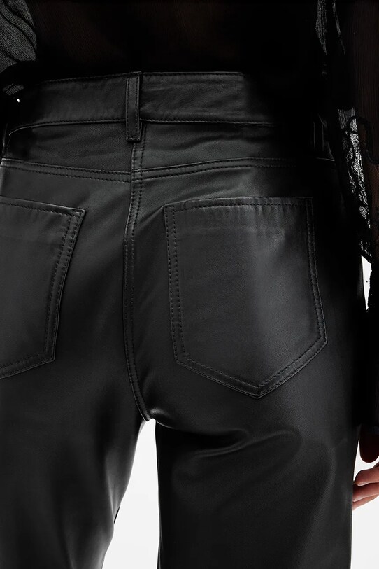 AllSaints pantaloni de piele SAIGE negru W037TB