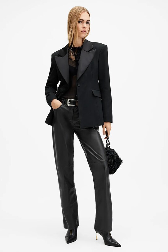AllSaints pantaloni de piele SAIGE W037TB