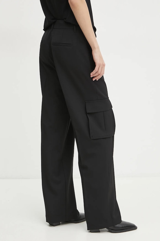 Nohavice Guess MATEA s elastanom čierna W5RB41.WGX02