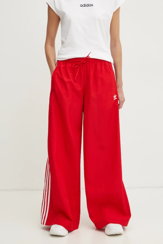 Παντελόνι φόρμας adidas Originals OVERSIZED TP κόκκινο JD3388