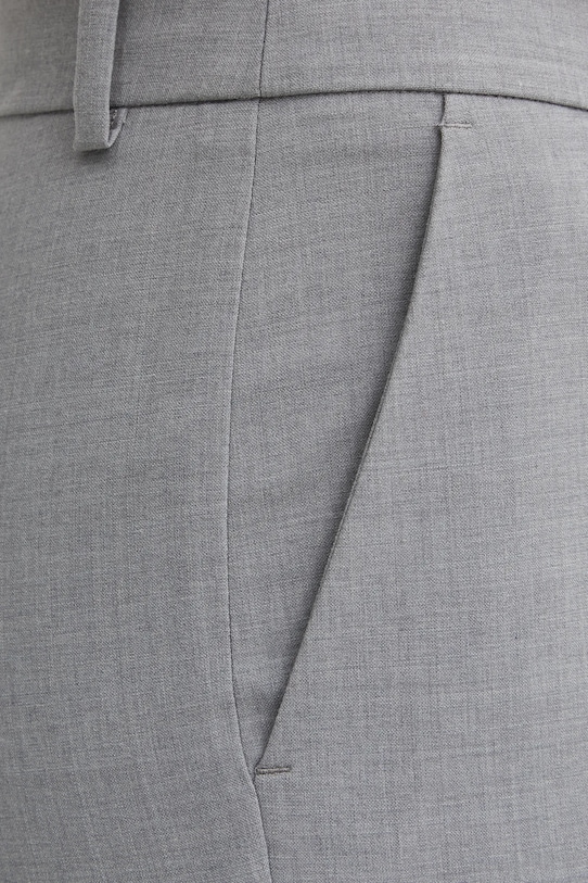 Luisa Spagnoli pantaloni in misto lana grigio 542004