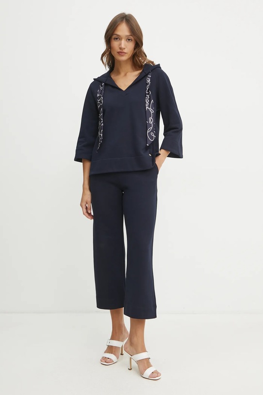 Luisa Spagnoli pantaloni de trening 541851 bleumarin SS25