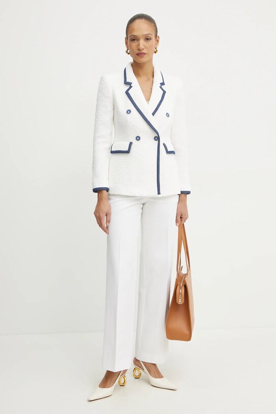 Luisa Spagnoli jeansi 542005.LS alb SS25