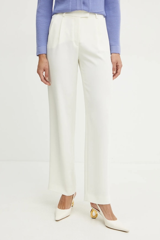 Kalhoty Luisa Spagnoli high béžová 542021