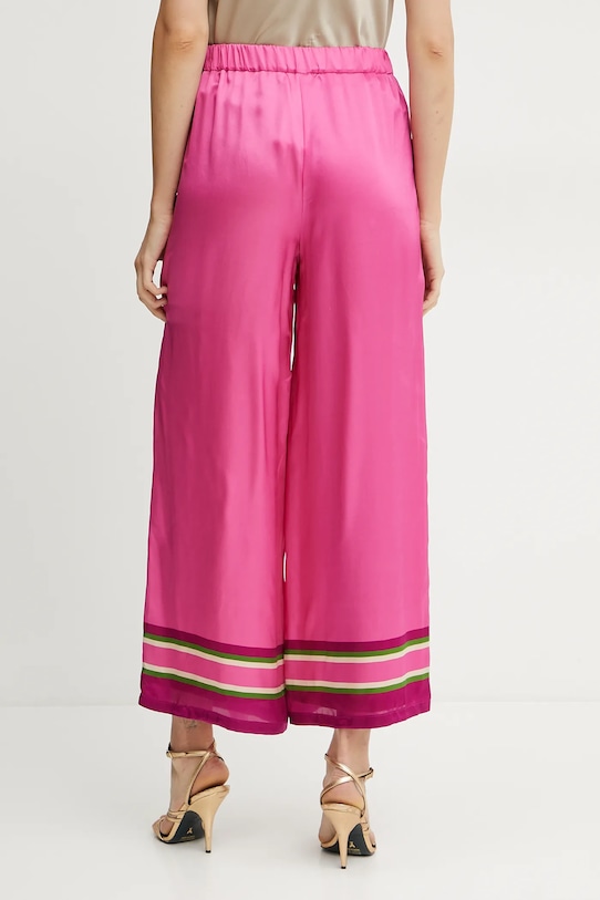 Ruházat Luisa Spagnoli selyemnadrág 542106 rózsaszín