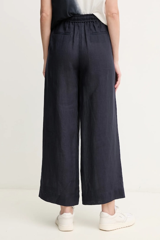 Îmbrăcăminte Marella pantaloni din in MATTINO 2513131084 bleumarin