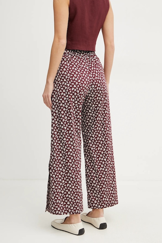 Îmbrăcăminte Marella pantaloni de bumbac CRICKET 2513131202 burgundia