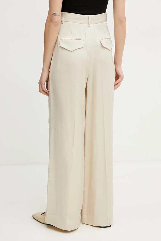 Îmbrăcăminte Marella pantaloni din amestec de in Emme by Marella 2515131041 bej