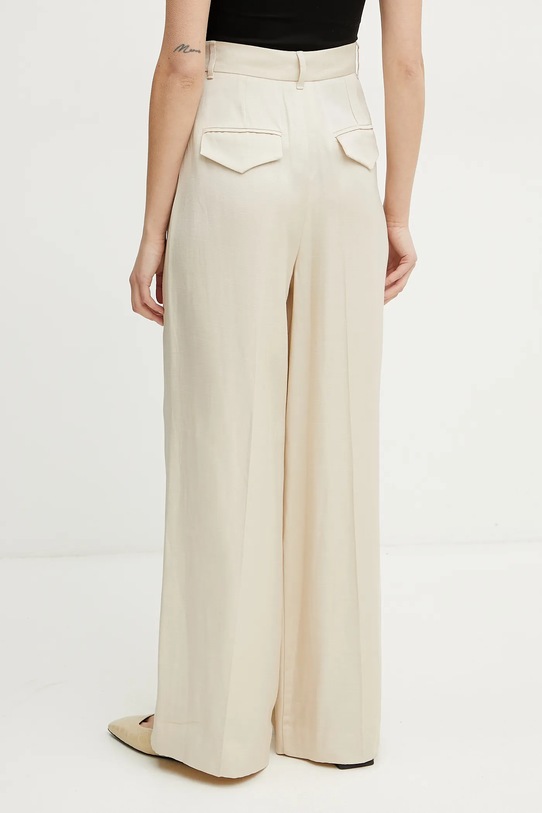 Odzież Marella spodnie z domieszką lnu Emme by Marella 2515131041 beżowy