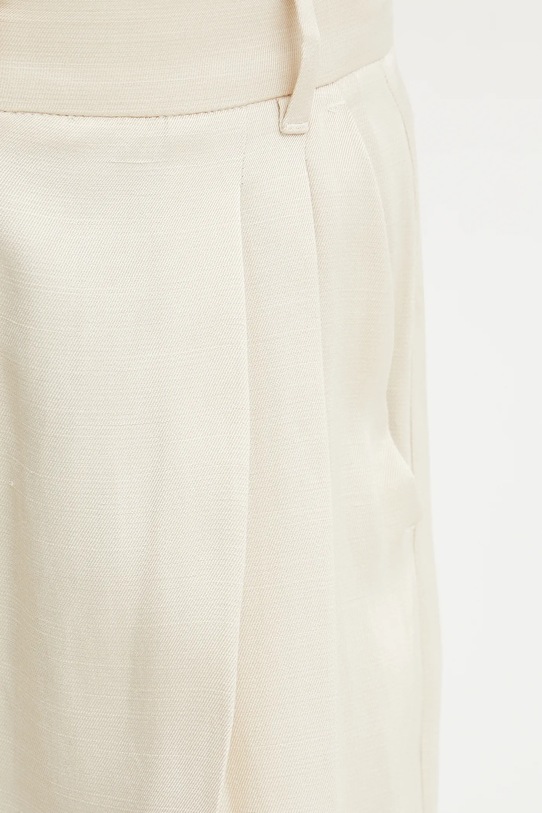 Marella spodnie z domieszką lnu Emme by Marella beżowy 2515131041