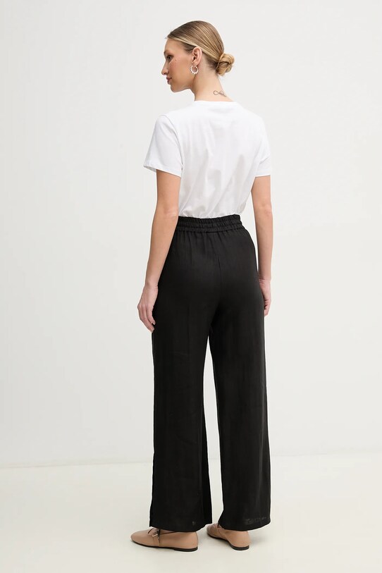 Îmbrăcăminte Marella pantaloni din in Emme by Marella 2515131072 negru