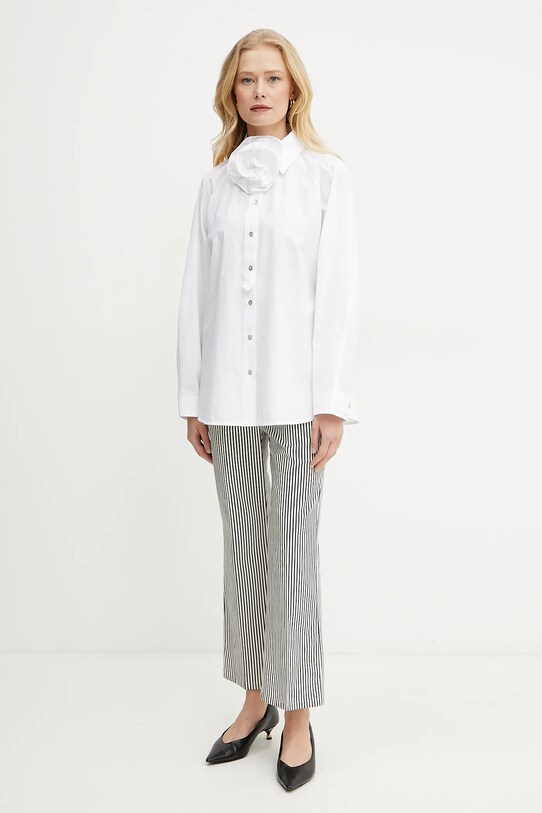 Marella pantaloni Emme by Marella 2515131101 alb SS25