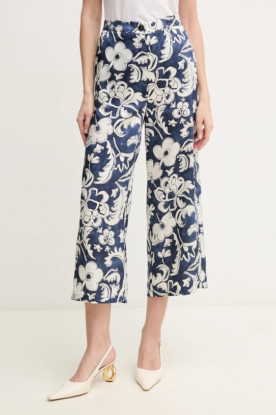 Kalhoty Marella Emme by Marella high modrá 2515131181