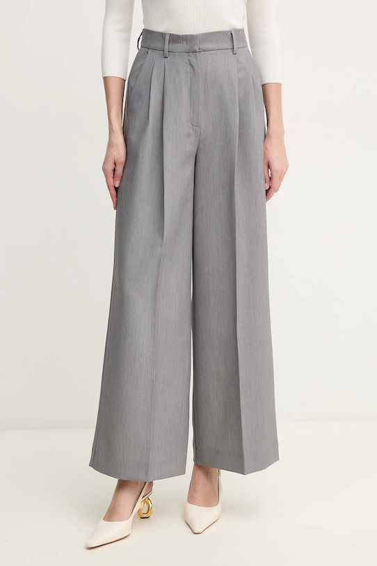 Marella pantaloni Emme by Marella drept gri 2515131261