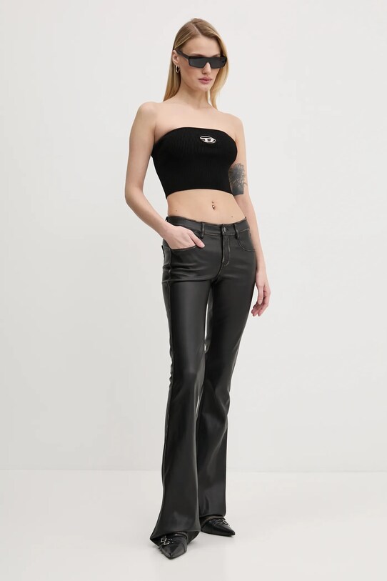 Nohavice Diesel P-STELLAR-Q1 TROUSERS A16701.0IKAR čierna SS25