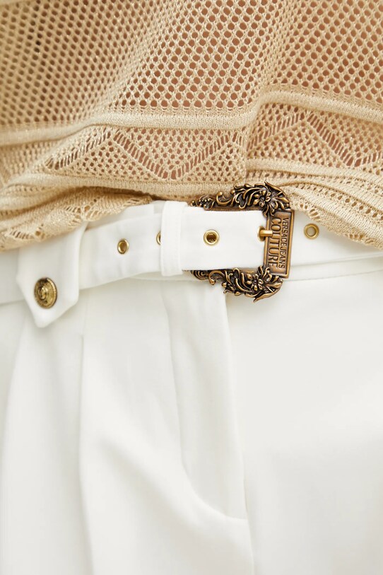 Versace Jeans Couture spodnie beżowy 78HAA111.N0356