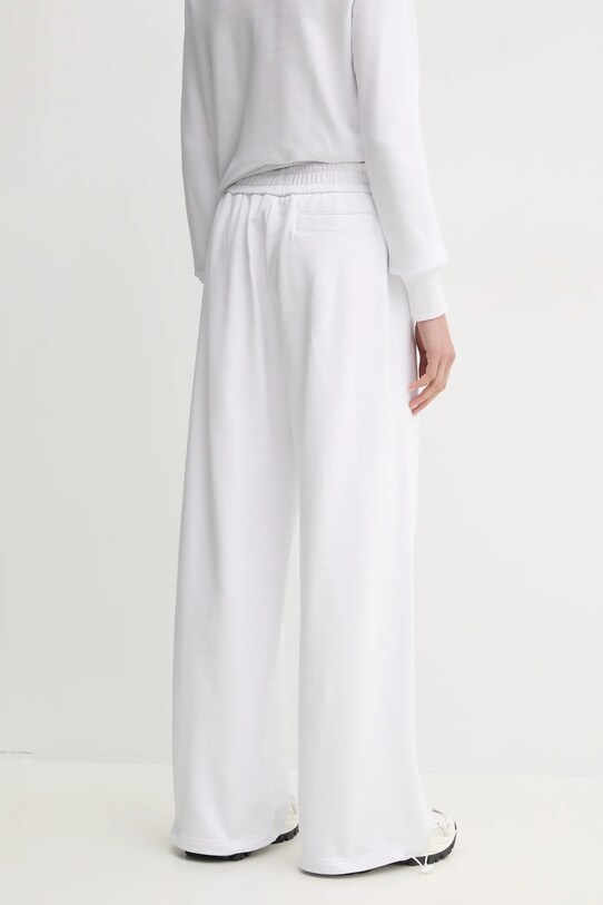 Abbigliamento Versace Jeans Couture pantaloni della tuta di cotone 78HAAC07.CF00C bianco