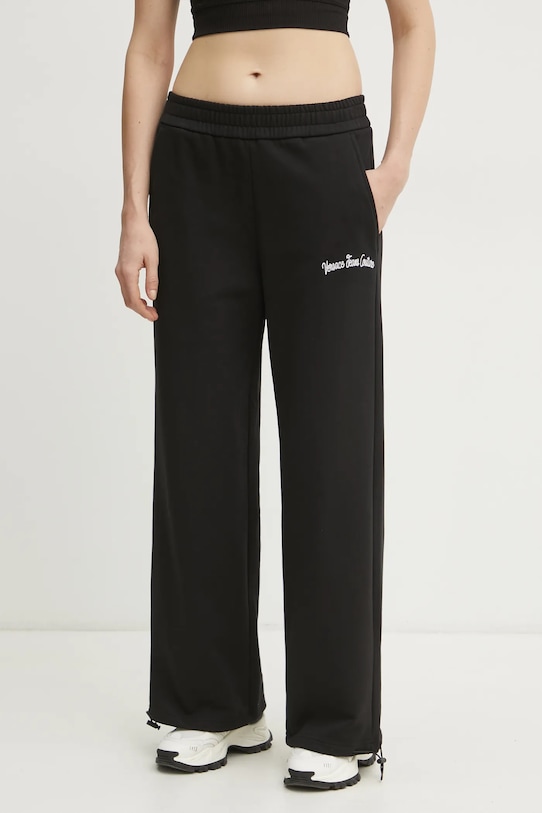 Versace Jeans Couture pantaloni de trening din bumbac bumbac negru 78HAAC08.CF00C