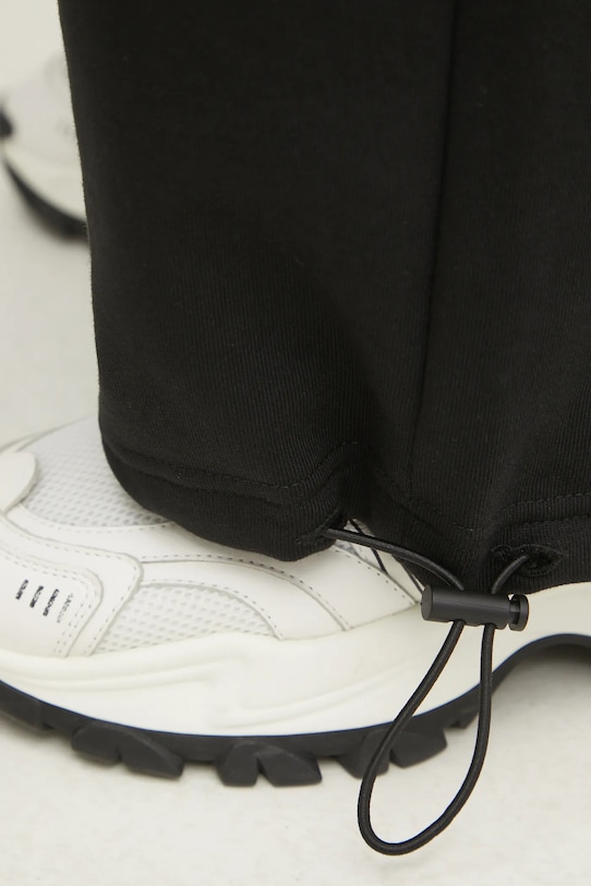 Versace Jeans Couture pantaloni de trening din bumbac negru 78HAAC08.CF00C