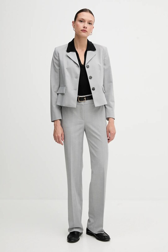 Sisley spodnie 490TLF06L szary SS25