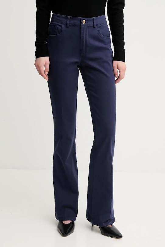 Sisley pantaloni drept bleumarin 49MALF05G