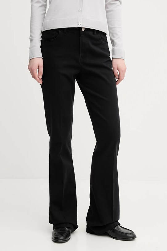 Sisley pantaloni drept negru 49MALF05G