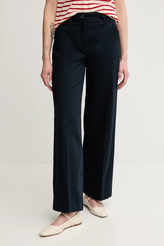 Sisley spodnie z elastanem granatowy 4BYWLE03G