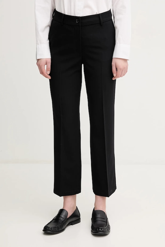 Sisley pantaloni drept negru 4KVXLE02X