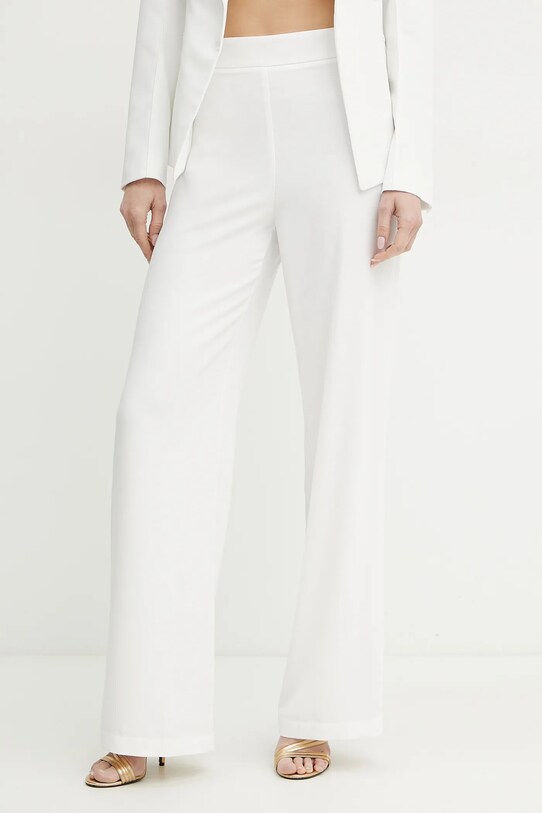 Patrizia Pepe pantaloni drept alb 2P1602.A411