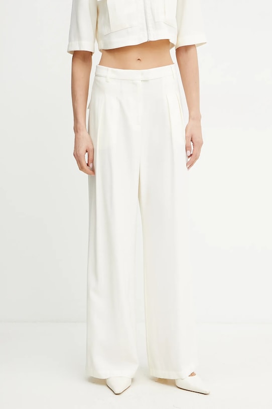 Hlače Patrizia Pepe bez uzorka bež 2P1670.A573