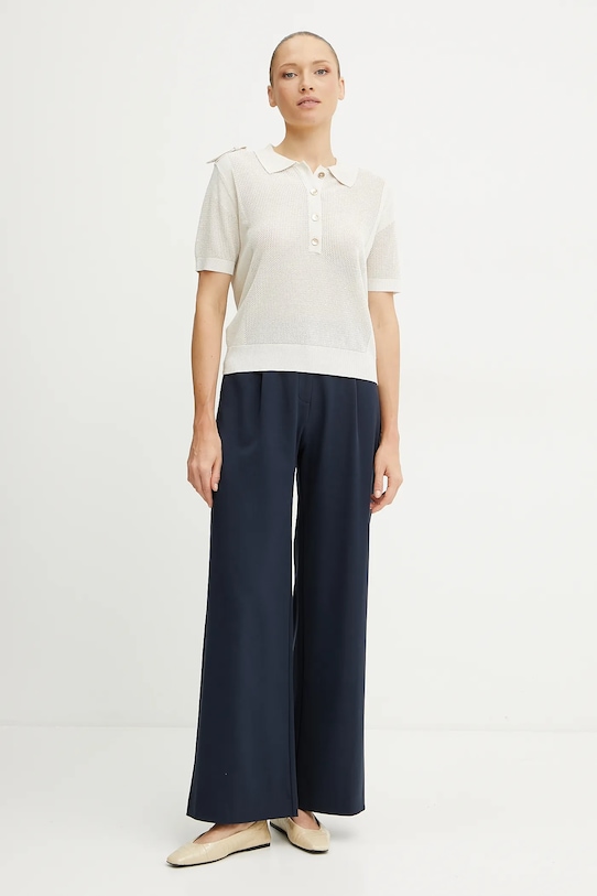 Patrizia Pepe nadrág 2P1679.A582U sötétkék SS25